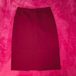 Express red midi skirt size 2